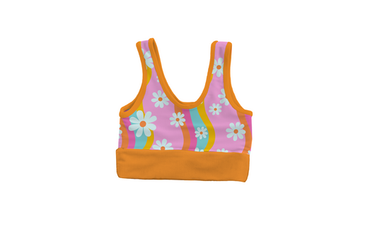 MINI BAJA TOP - GROOVY FLORAL