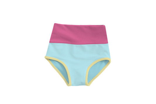 MINI CABO BOTTOMS - MINT x  BUBBLEGUM