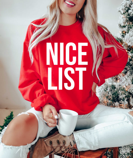 NICE LIST (youth & adult sizes)
