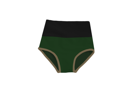 MINI CABO BOTTOMS - OLIVE x BLACK