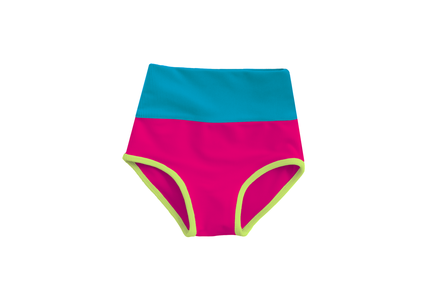 MINI CABO BOTTOMS - MAGENTA X TURQUOISE