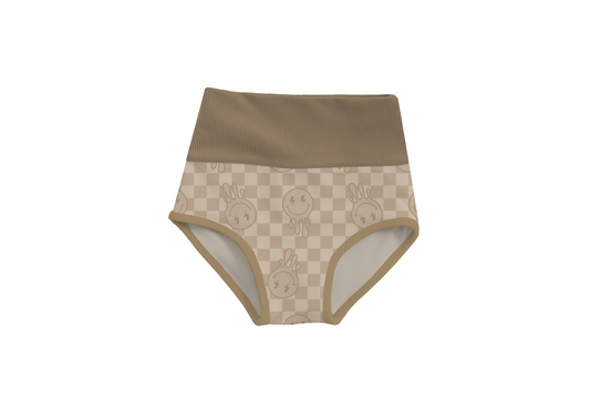 MINI CABO BOTTOMS - SMILEY CHECKER