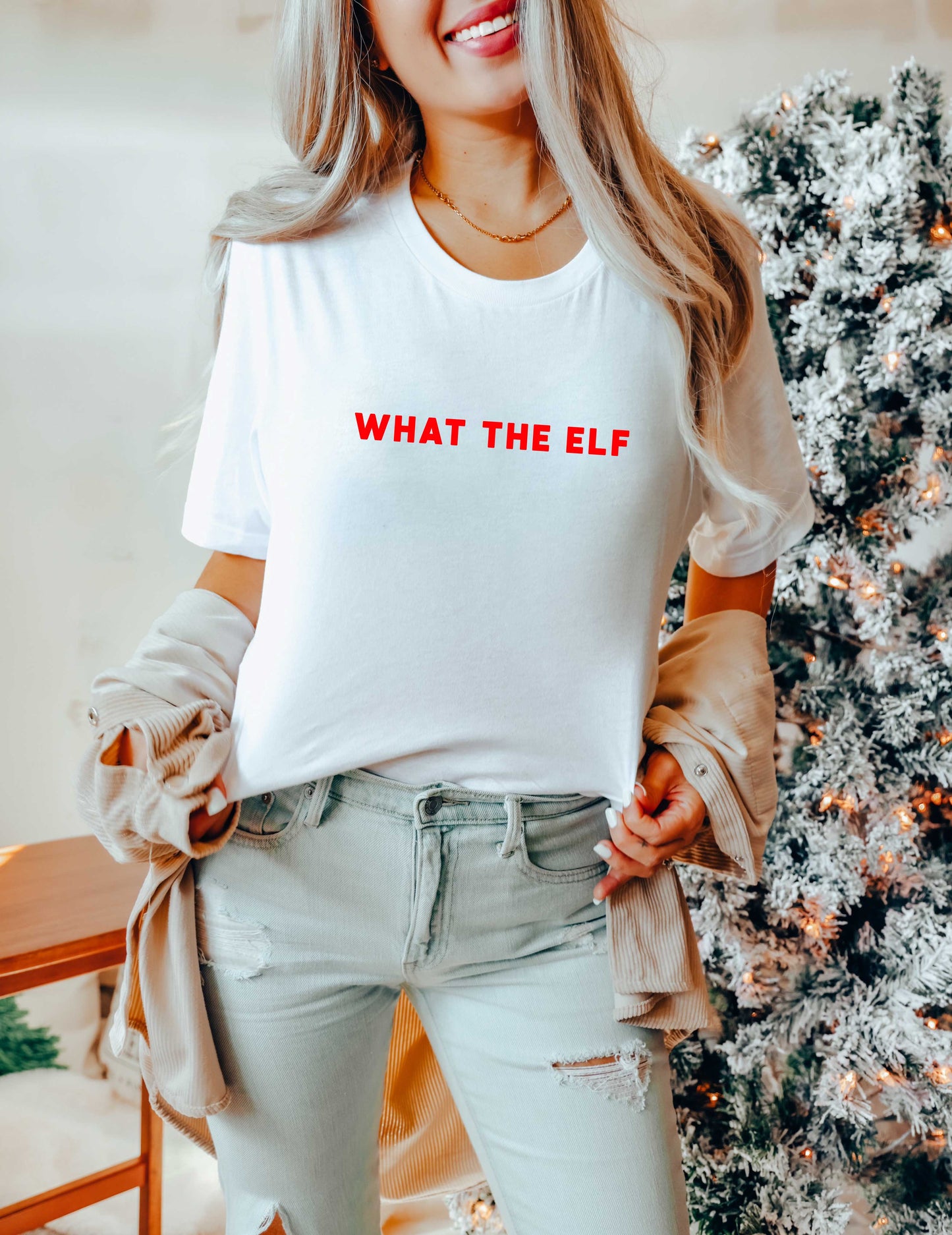WHAT THE ELF (shirt & sweater)