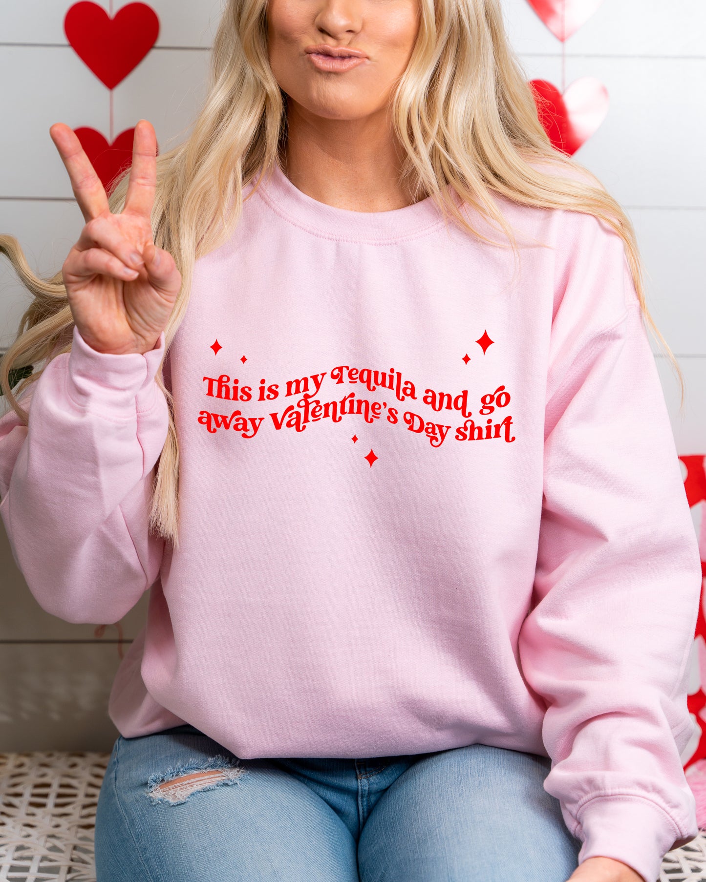 TEQUILA & VALENTINES SWEATER <br> More colors available
