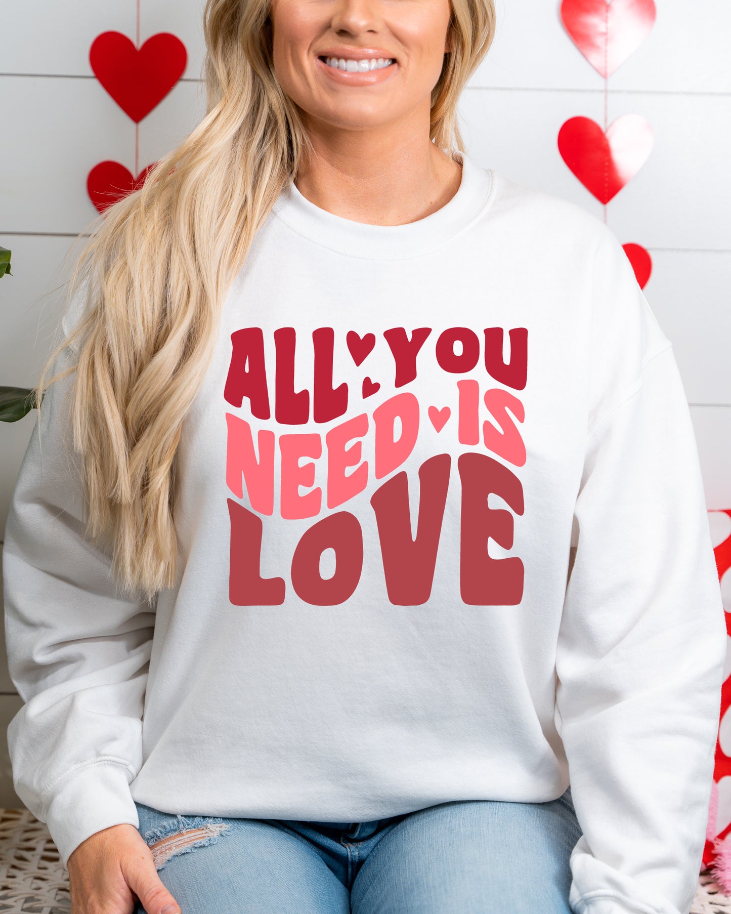 ALL YOU NEED IS LOVE SWEATER <br> More colors available