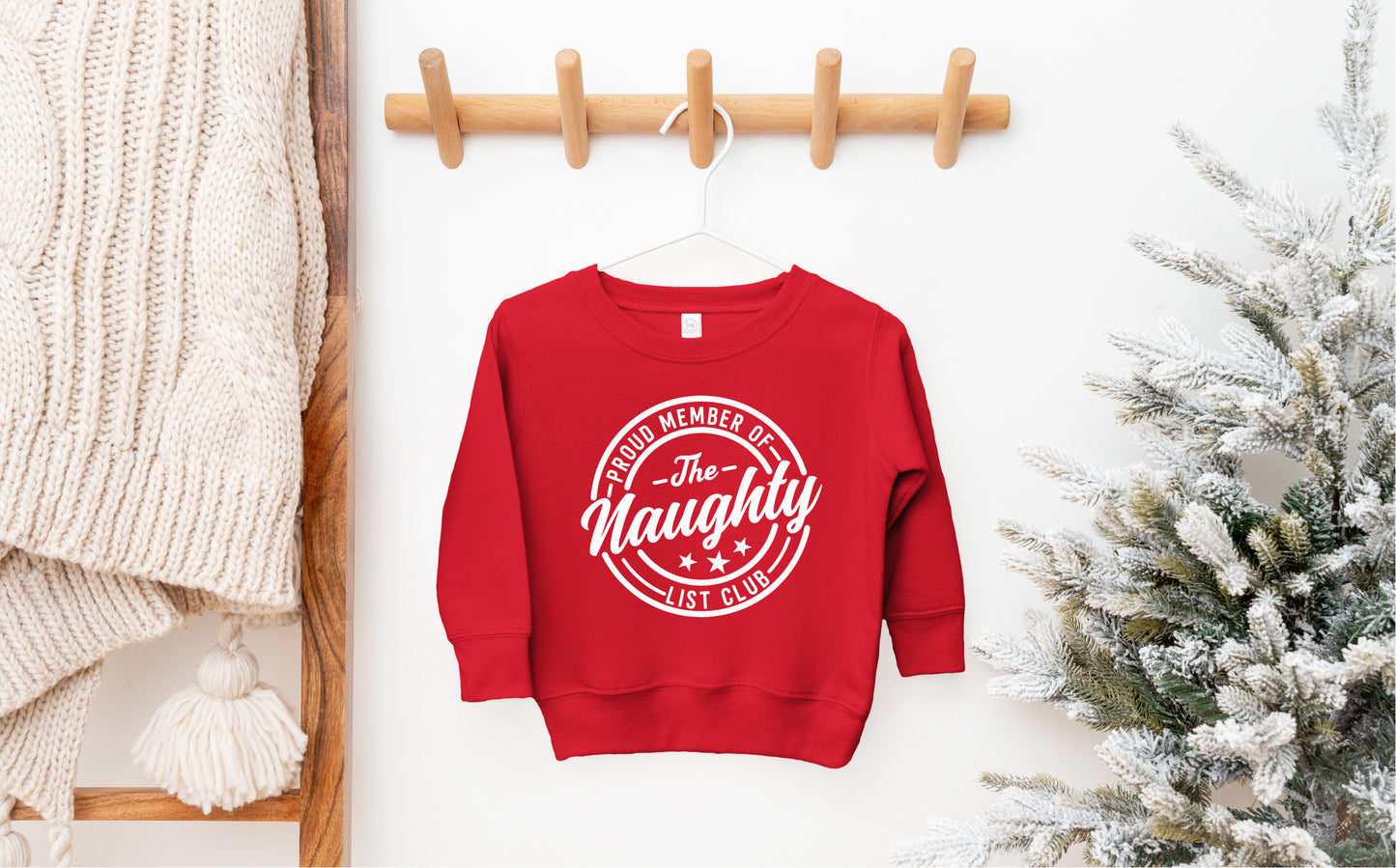 NAUGHTY LIST SWEATER <br> More colors available